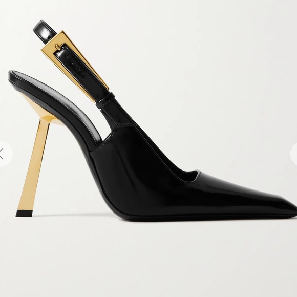 SAINT LAURENT
Lee patent-leather slingback pumps - Picture 2 of 3